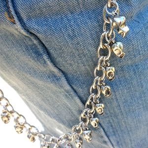 Skull Heads Jean Wallet Chain